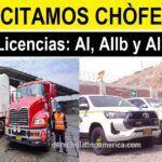 SOLICITAMOS CHÒFERES
