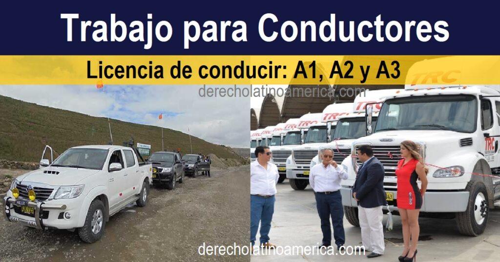 trabajo para conductores peruanos