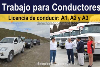 trabajo para conductores peruanos