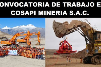 CONVOCATORIA DE TRABAJO EN COSAPI MINERIA S.A.C.
