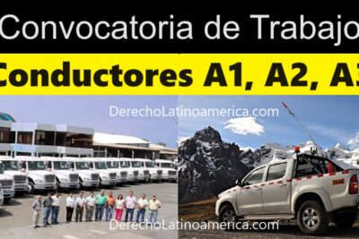 Convocatoria de trabajo para conductores A1