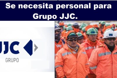 Se necesita personal para Grupo JJC.
