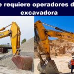 Se requiere operadores de excavadora