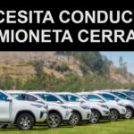 Se solicita conductores para camioneta Cerrada