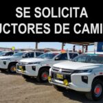 Se necesita conductores de camioneta