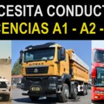 Se solicita conductores con licencia A1 - A2 - A3