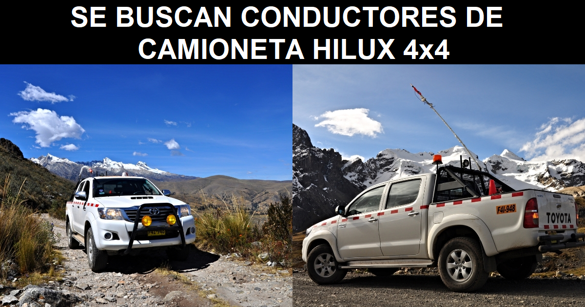 CONDUCTORES DE HILUX 4x4