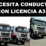 SE BUSCA CONDUCTORES CON LICENCIA A3