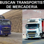 SE NECESITAN CONDUCTORES DE TRANSPORTE DE MERCADERIA