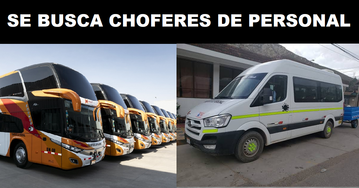 CHOFERES DE PERSONAL
