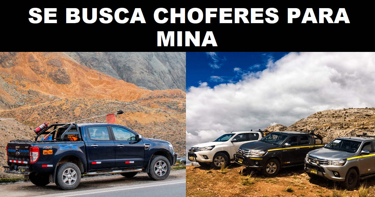 CHOFERES PARA MINA