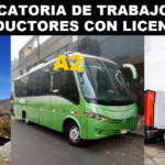 SE NECESITAN CONDUCTORES CON LICENCIA A1, A2, A3