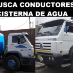 SE BUSCA CONDUCTORES DE CISTERNA DE AGUA