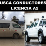 SE BUSCA CONDUCTORES CON LICENCIA A2