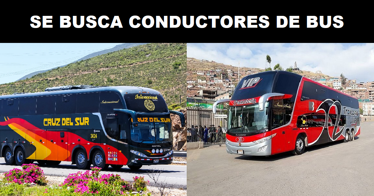 SE BUSCA CONDUCTORES DE BUS