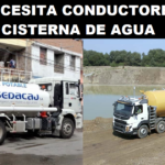 SE NECESITA CONDUCTORES DE CISTERNA DE AGUA