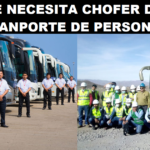 SE NECESITA CHOFERES PARA TRANSPORTE DE PERSONAL
