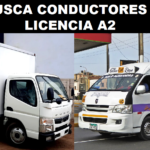 SE BUSCA CONDUCTORES CON LICENCIA A2