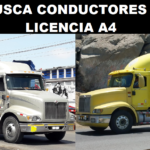 SE BUSCA CONDUCTORES CON LICENCIA A4
