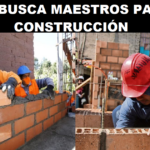 SE BUSCA MAESTROS PARA CONSTRUCCIÓN