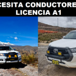 SE NECESITA CONDUCTORES CON LICENCIA A1
