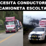 SE NECESITA CONDUCTORES DE CAMIONETA ESCOLTA