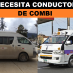 SE NECESITA CONDUCTORES DE COMBI