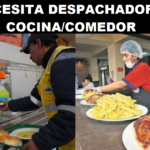 SE NECESITA DESPACHADORES DE COCINA/COMEDOR