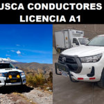 SE BUSCA CONDUCTORES CON LICENCIA A1