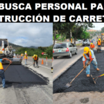 SE BUSCA PERSONAL PARA CONSTRUCCION DE CARRETERAS