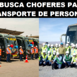 SE BUSCA CHOFERES PARA TRANSPORTE DE PERSONAL