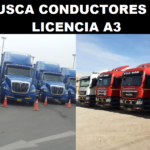 SE BUSCA CONDUCTORES CON LICENCIA A3