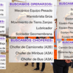 Oportunidad laboral para Cumbra al Sur del país