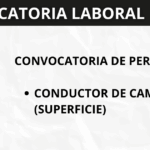 CONDUCTOR DE CAMIONETA