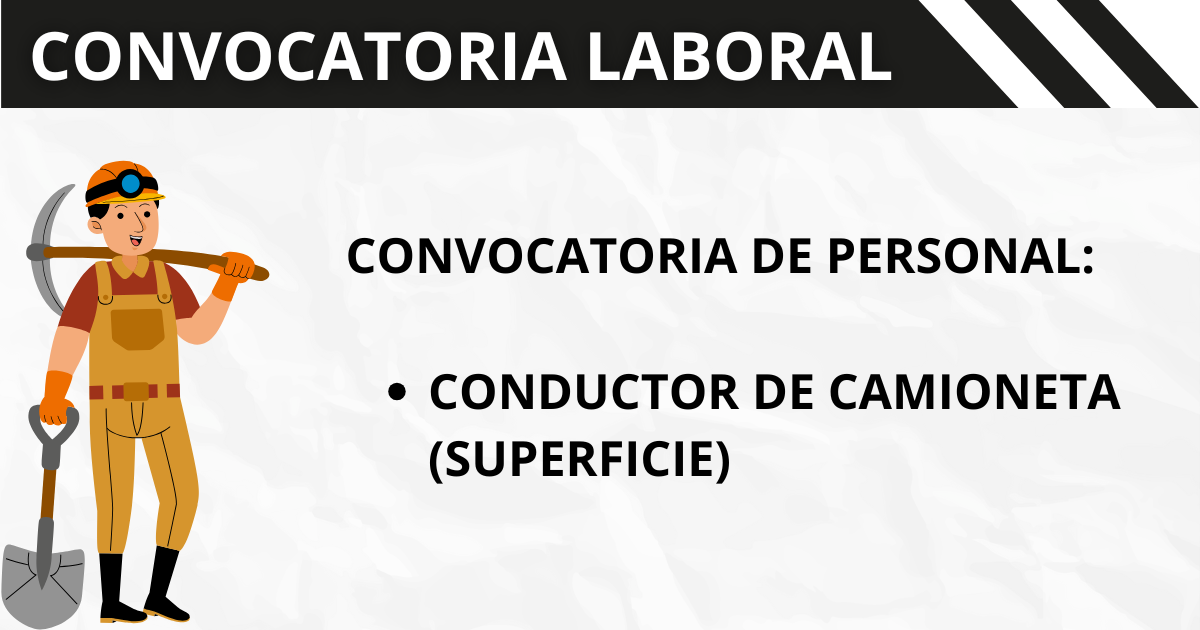 CONDUCTOR DE CAMIONETA