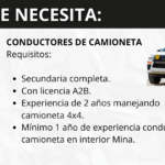 CONDUCTORES DE CAMIONETA