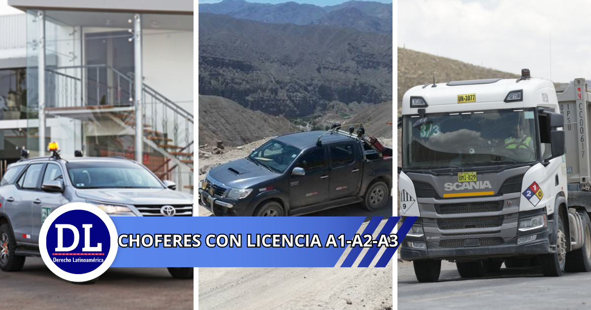 choferes con licencia A1-A2-A3