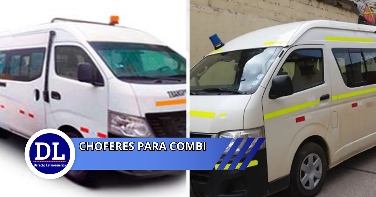 Choferes para Combi
