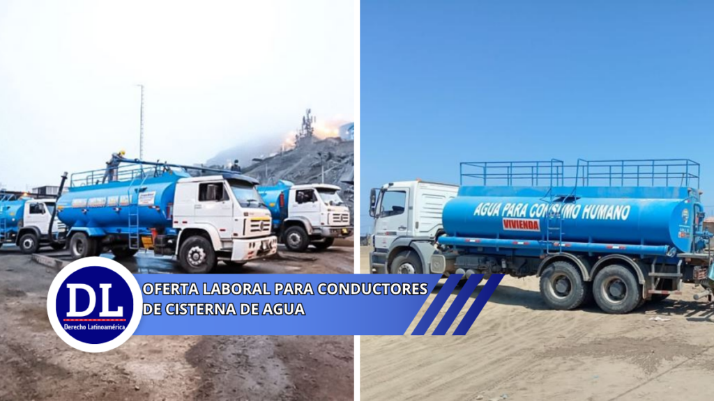 Ofertas laboral para Conductores para cisterna de agua