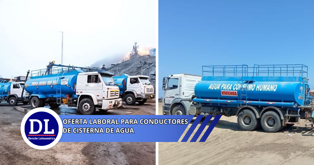 Ofertas laboral para Conductores para cisterna de agua