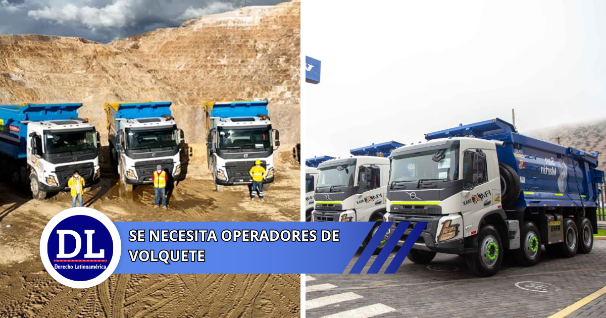 Se necesita Operadores de volquete