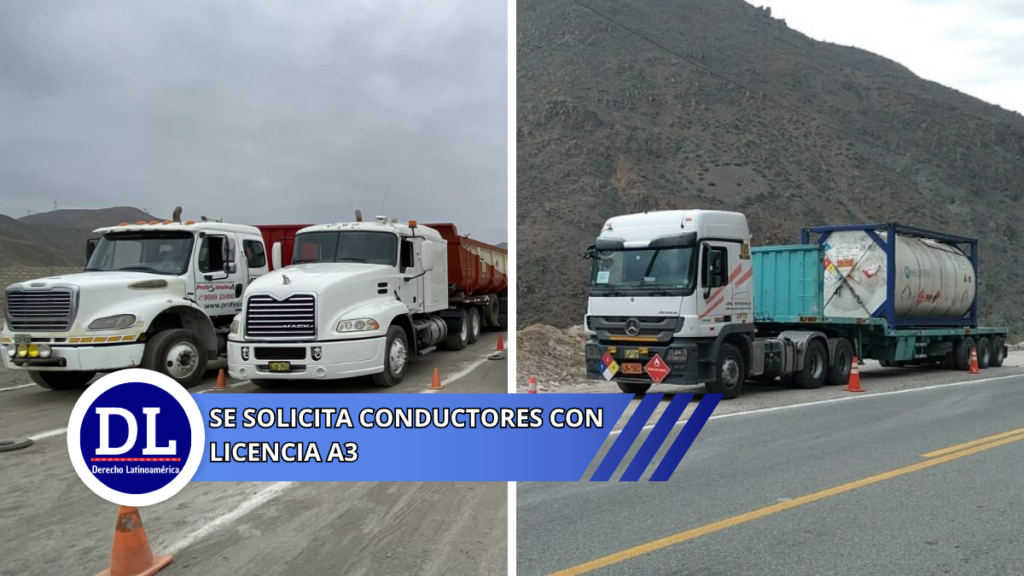 Se solicita Conductores con licencia A3