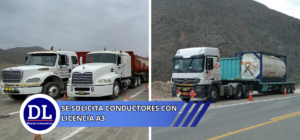Se solicita Conductores con licencia A3