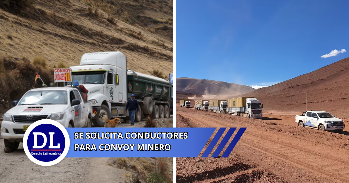 Se solicita Conductores para convoy minero