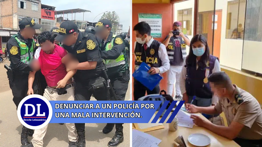 denunciar a un policía por una mala intervención policial