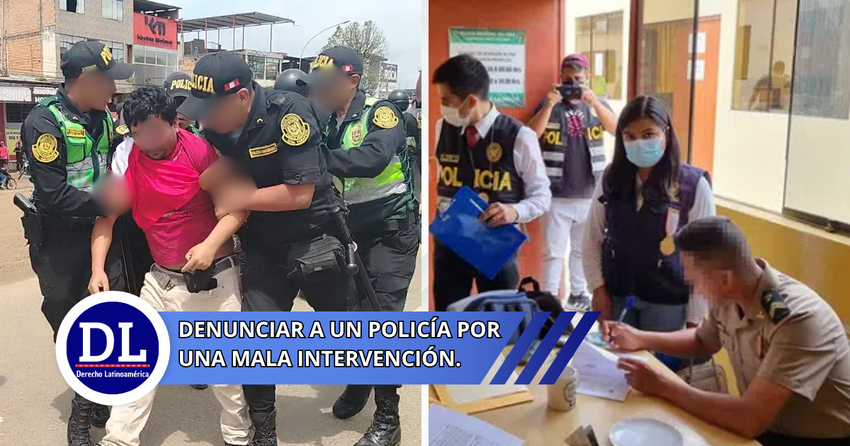 denunciar a un policía por una mala intervención policial