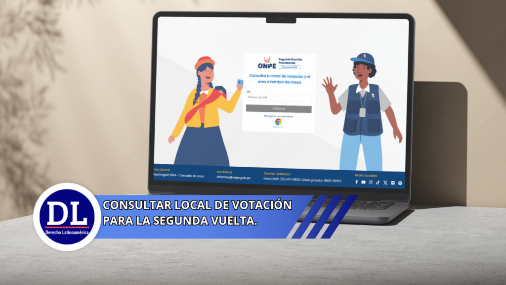 Consultar local de votación para la segunda vuelta