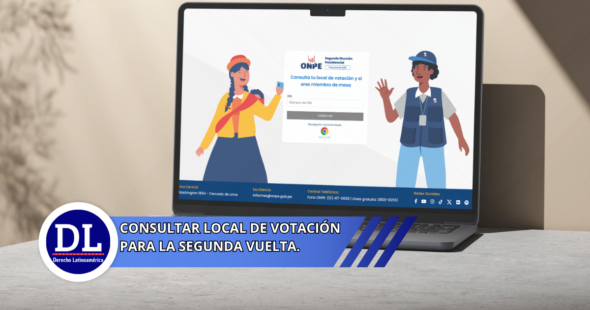 Consultar local de votación para la segunda vuelta