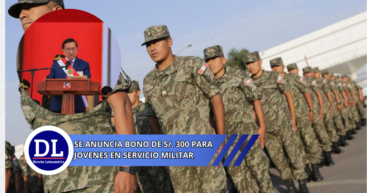 Gobierno anuncia Bono de S/. 300 para jovenes que realizan servicio militar