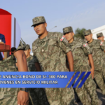 Gobierno anuncia Bono de S/. 300 para jovenes que realizan servicio militar